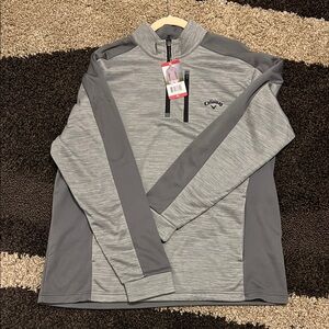 Callaway Men's Charcoal and Black Performance Jacket